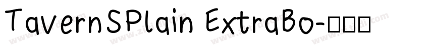 TavernSPlain ExtraBo字体转换